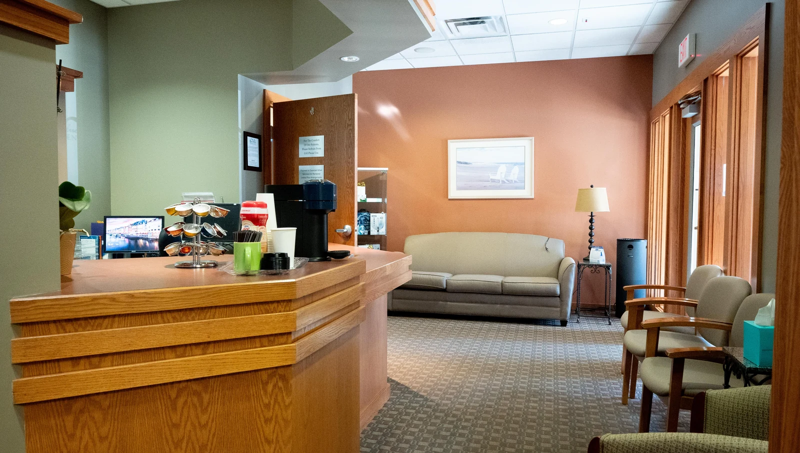 Our comfortable waiting area